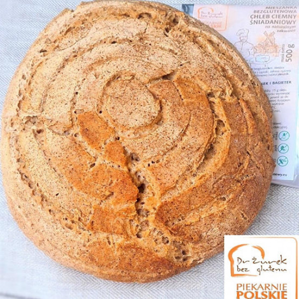 Okrągły chleb bezglutenowy
